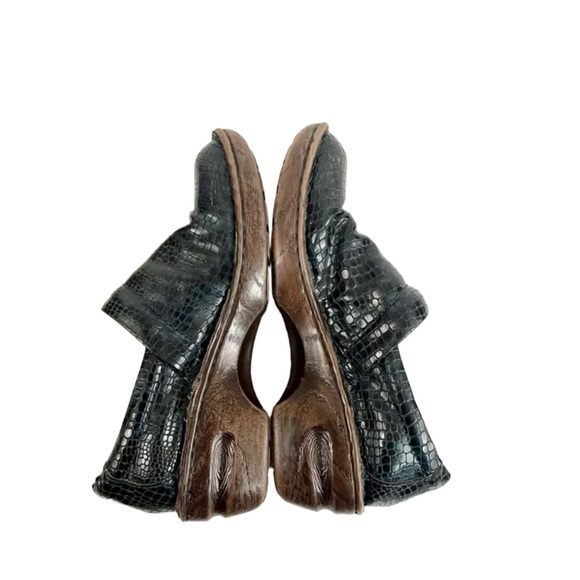 BOC BORN CONCEPT Peggy Clogs Animal Croc Print Iridescent Women’s Size 8 Width M - Picture 4 of 7
